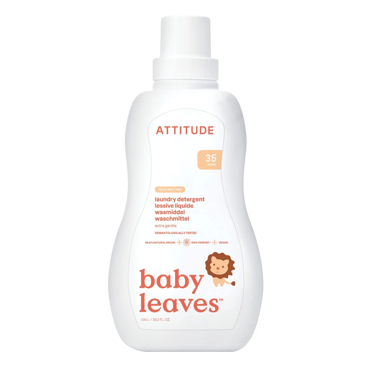 ATTITUDE Prací gél pre deti s vôňou hruškovej šťavy 1×1050 ml, prací gél