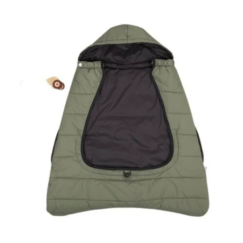 CuddleCo Comfi-Cape fusak 3v1 pre kočík/autosedačku/nosič, čierny/khaki