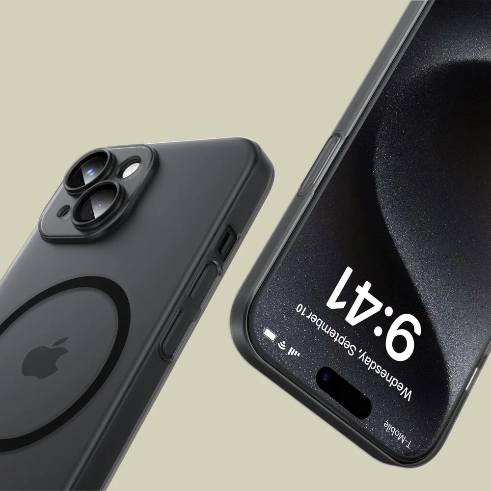 Tech-Protect MagSlime MagSafe kryt na iPhone 15, čierny