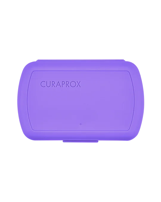 CURAPROX Kids travel set (fialový (1x zubná kefka, 2x medzizubná kefka CPS, 1x zubná pasta melón 6+ 10 ml, 1x nálepka) 1x1 set) 1 set