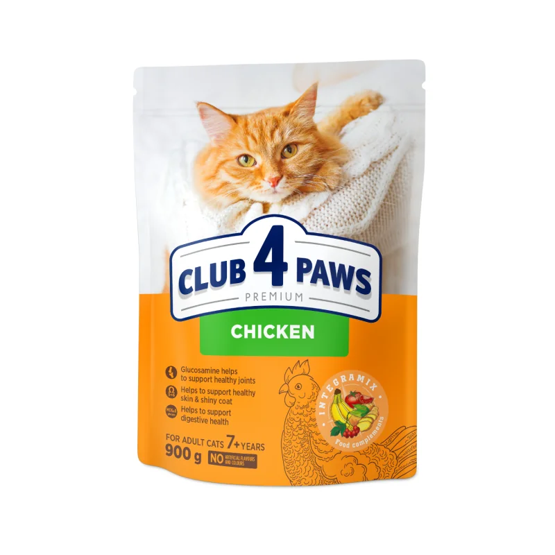 CLUB 4 PAWS Premium pre staršie mačky od 7 rokov 900 g (4989))