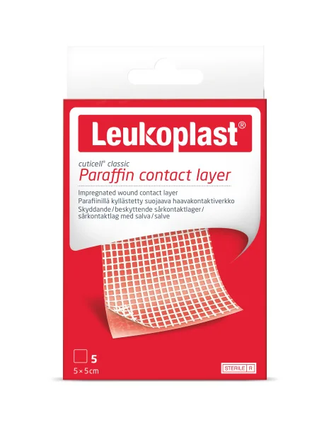 Leukoplast® Cuticell® classic 1×5 ks, krytie na rany s parafínovou kontaktnou vrstvou