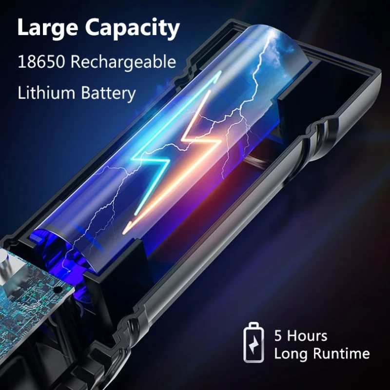 PowerBeam LED baterka s USB nabíjaním - Čierna