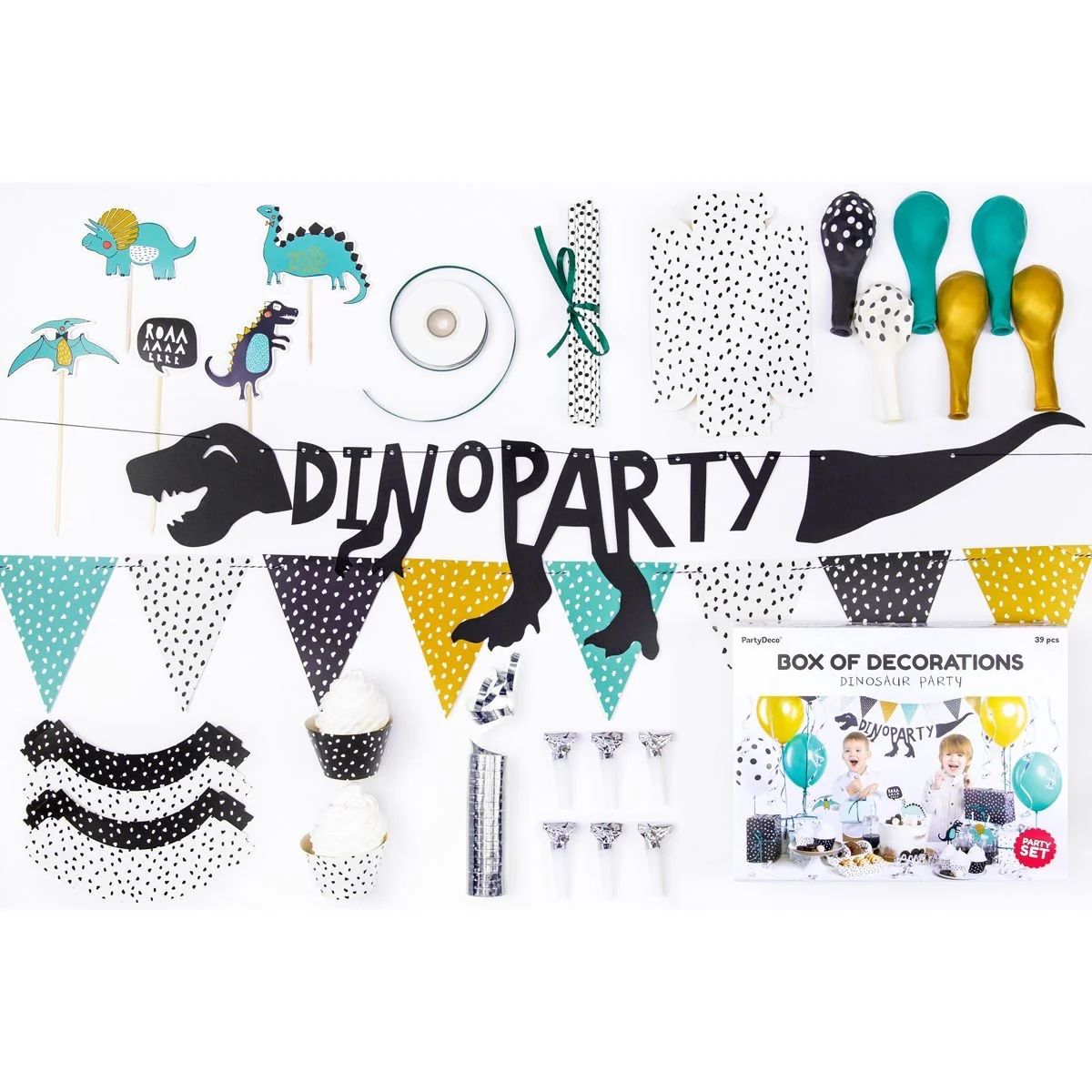 PartyDeco Party set Dinosauri 40ks