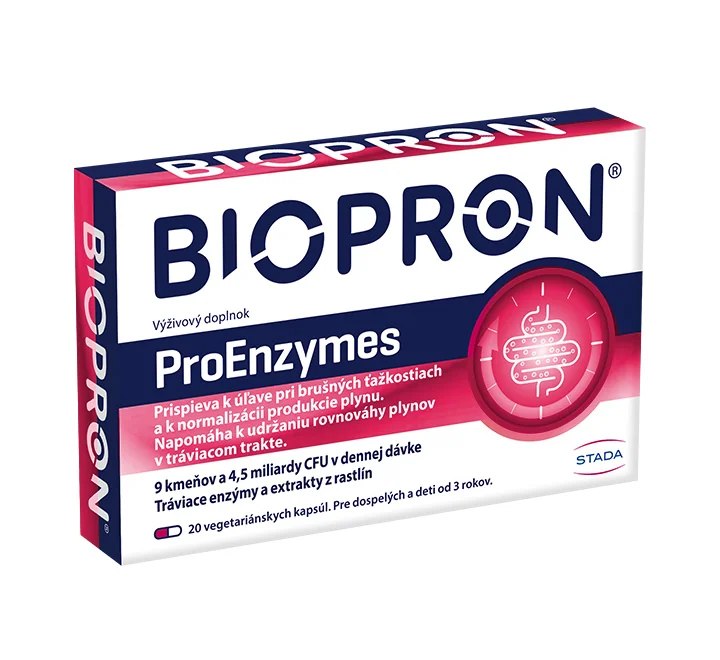 BIOPRON ProEnzymes 1×20 cps, výživový doplnok
