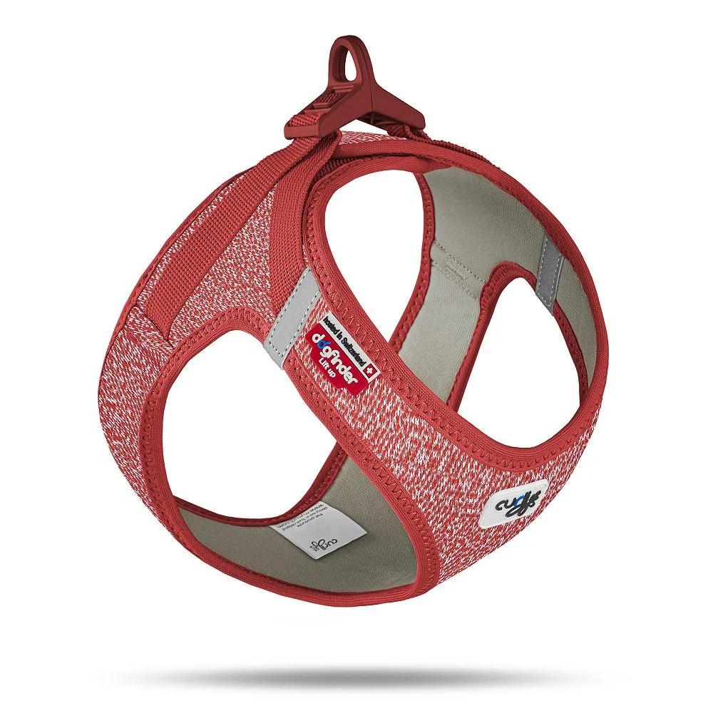 Postroj pre psov so sponou Merino vlna Red S, 4-7 kg