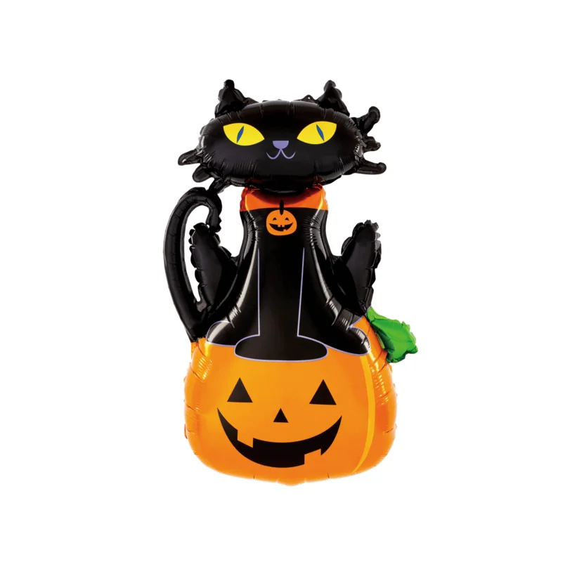 Fóliový multibalón Halloween Čierná mačka 68x97cm