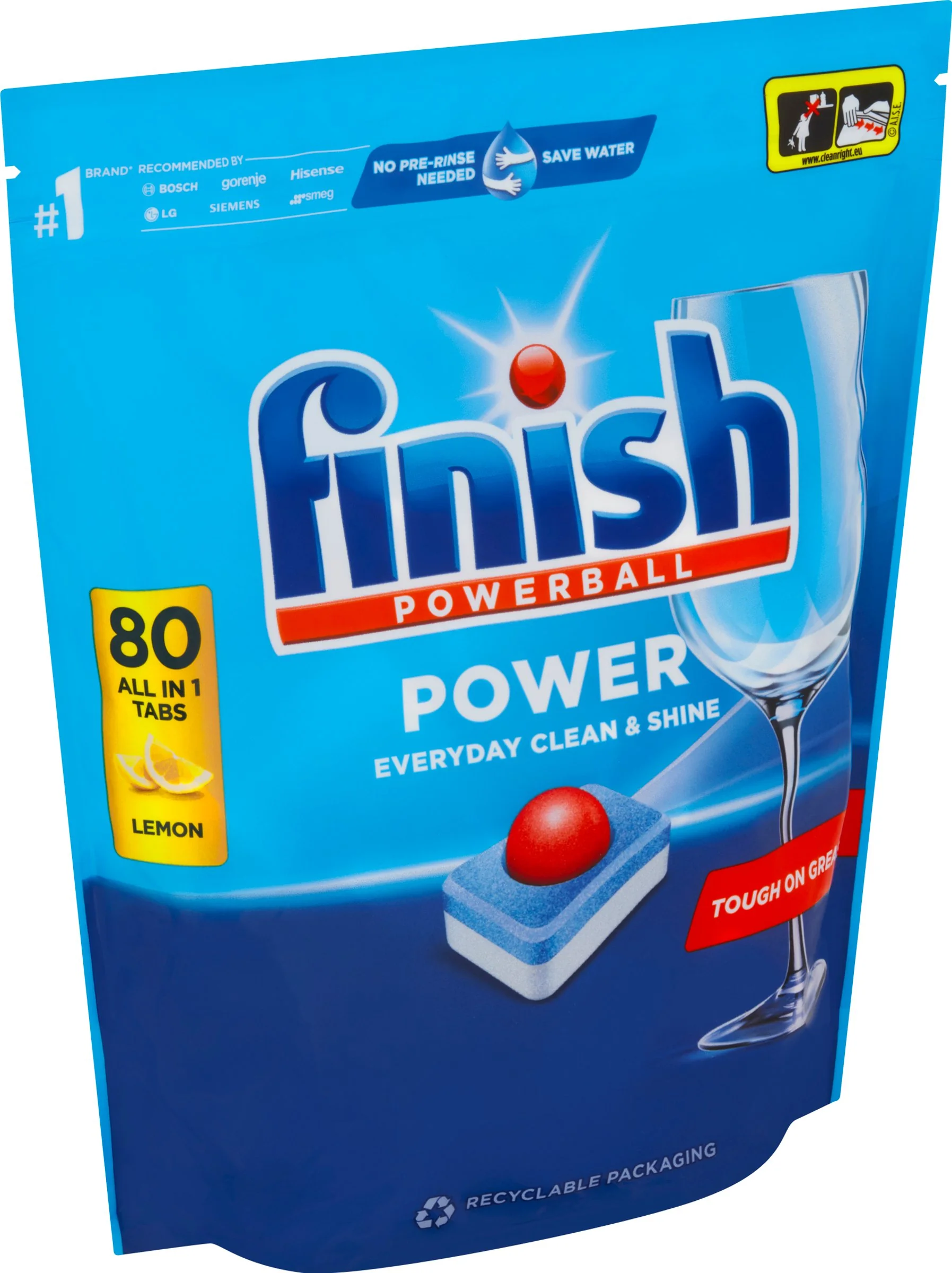 Finish Tabs All in1 Max Lemon kapsuly na čistenie umývačky 80 ks