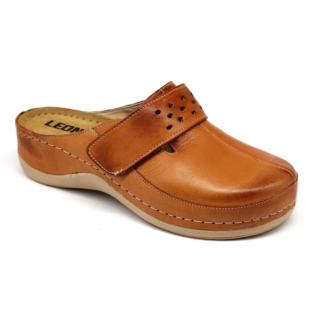 Leon 902 Dámska zdravotná celokožená obuv 36 - 22.5cm, červená, 4,5 cm