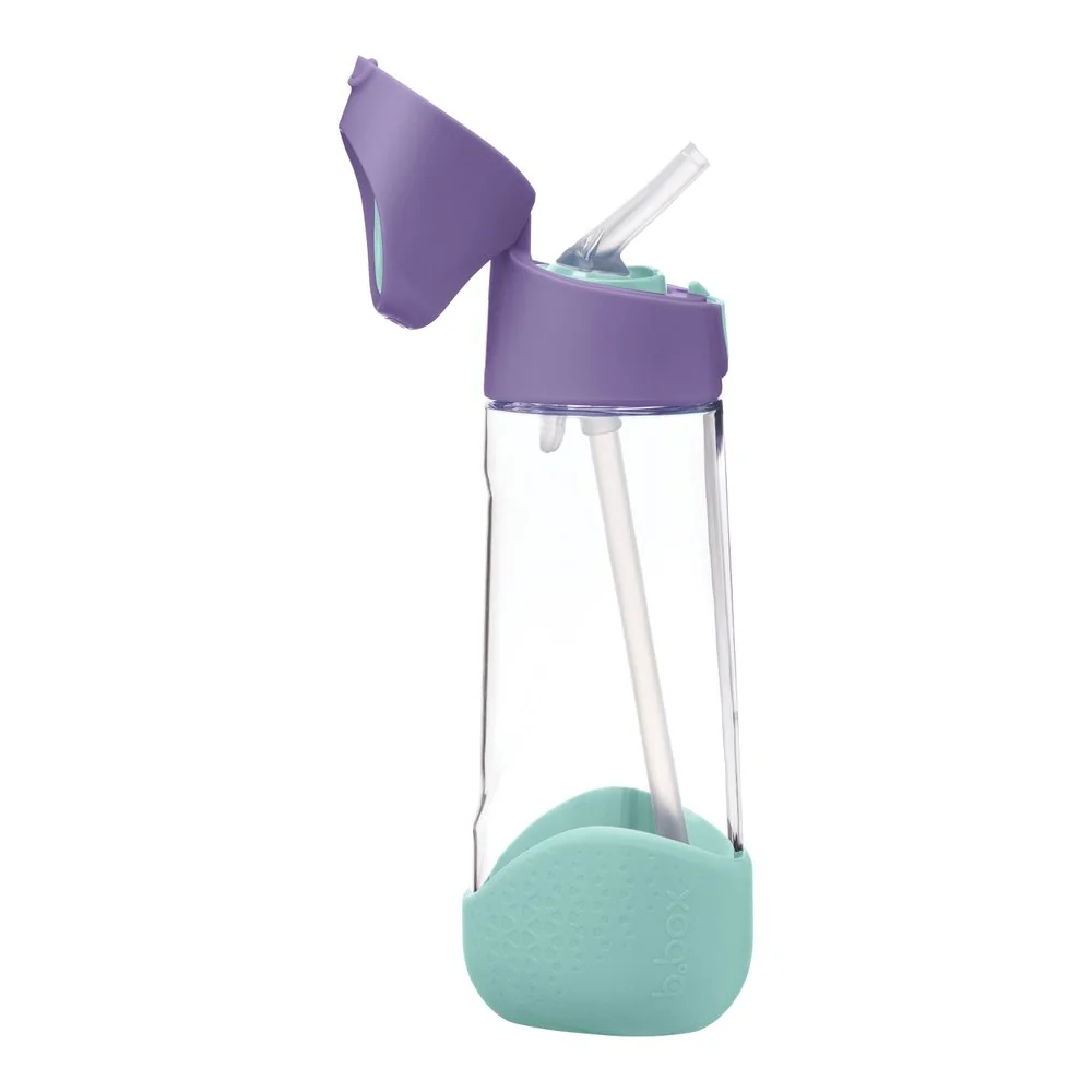 Fľaša na pitie so slamkou 600 ml lilac pop