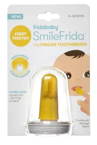 Fridababy SmileFrida Prsťáček 1×1 ks, masáž ďasien, čistenie prvých zúbkov