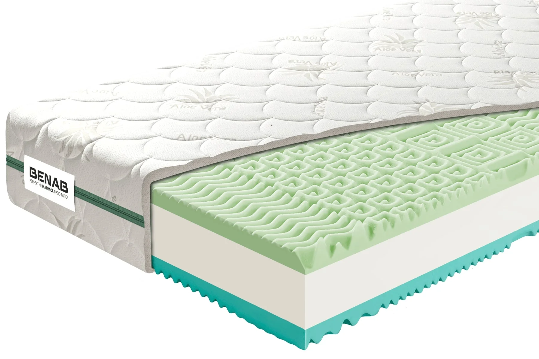 Matrac Benab Zero Visco 18 H3 / H4 70 x 200 cm Matrac z pamäťovej peny 18 cm sendvičový zónová ortopedické