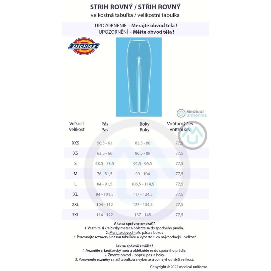 Dámske nohavice Dickies Balance na gumu - námornícka modrá XS