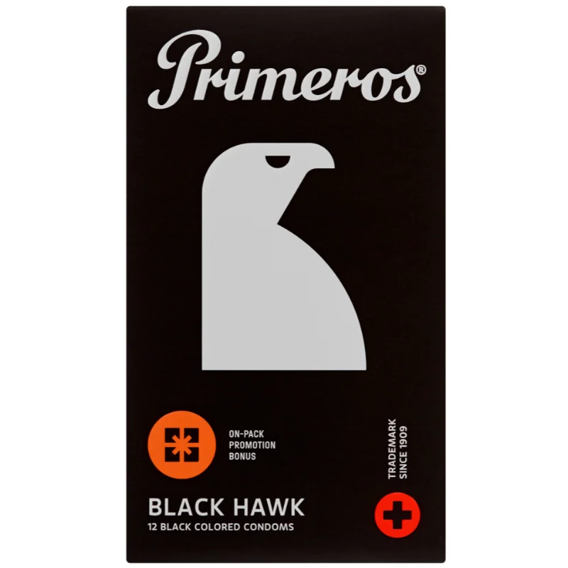 Black Hawk – čierne kondómy (12 ks)
