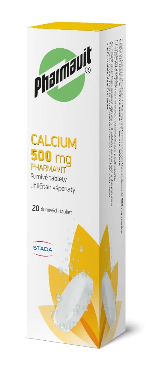 CALCIUM 500 mg PHARMAVIT 1×20 tbl, výživový doplnok