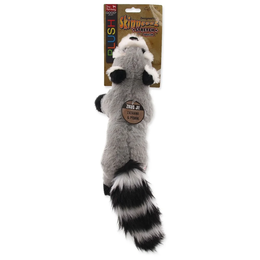 Hračka Dog Fantasy Plush medvedík čistotný pískací čierne tlapky 45cm