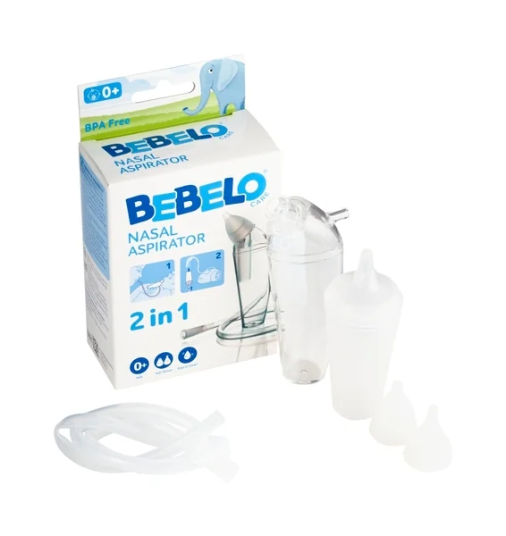 BEBELO Nasal Aspirator 1×1 ks, nosová odsávačka hlienov