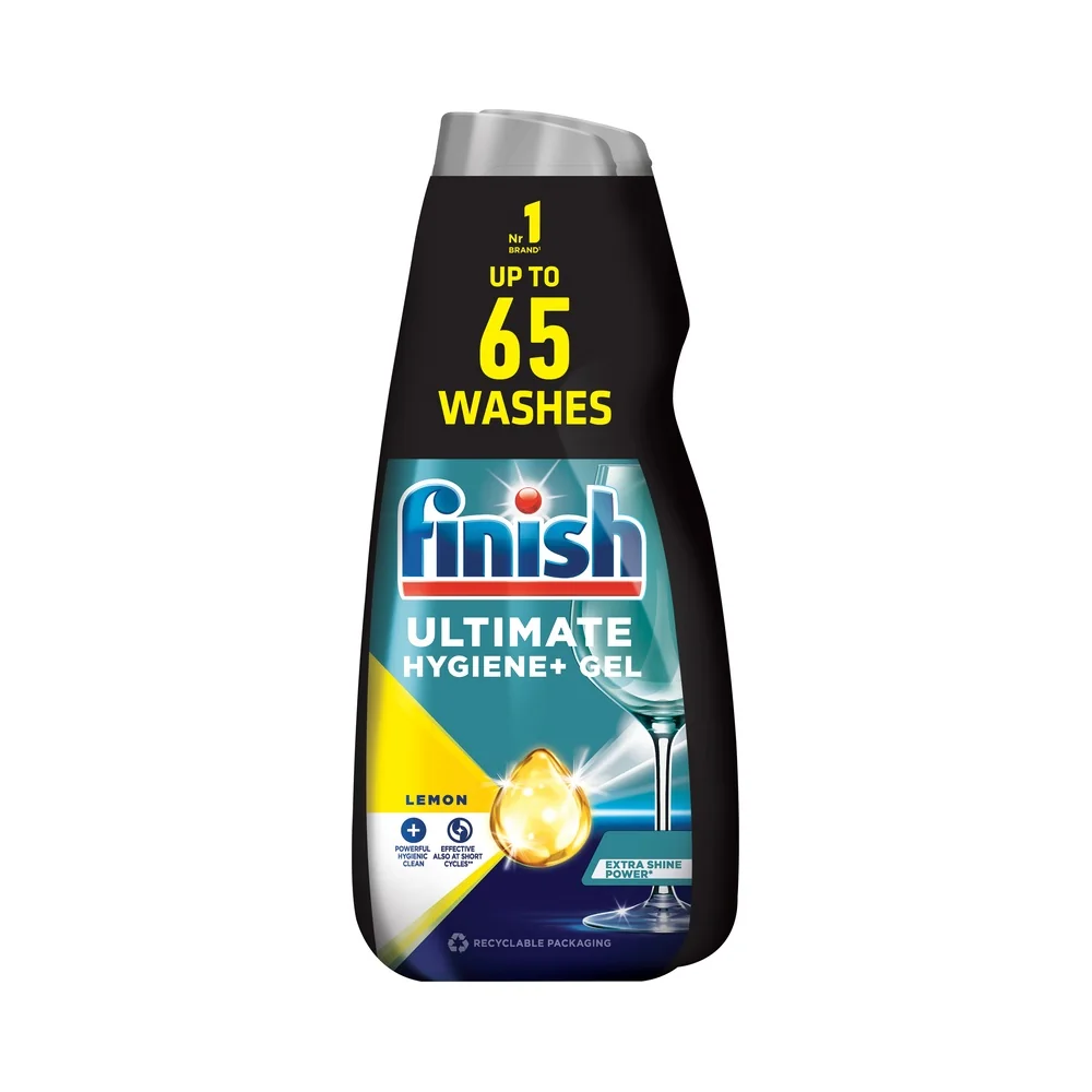 Finish Ultimate Hygiene+ gél – Lemon 2 x 650 ml