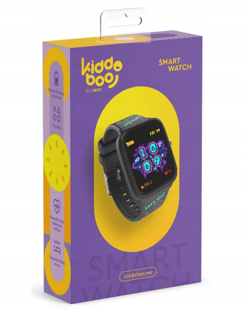 Kiddoboo Detské smart hodinky Black