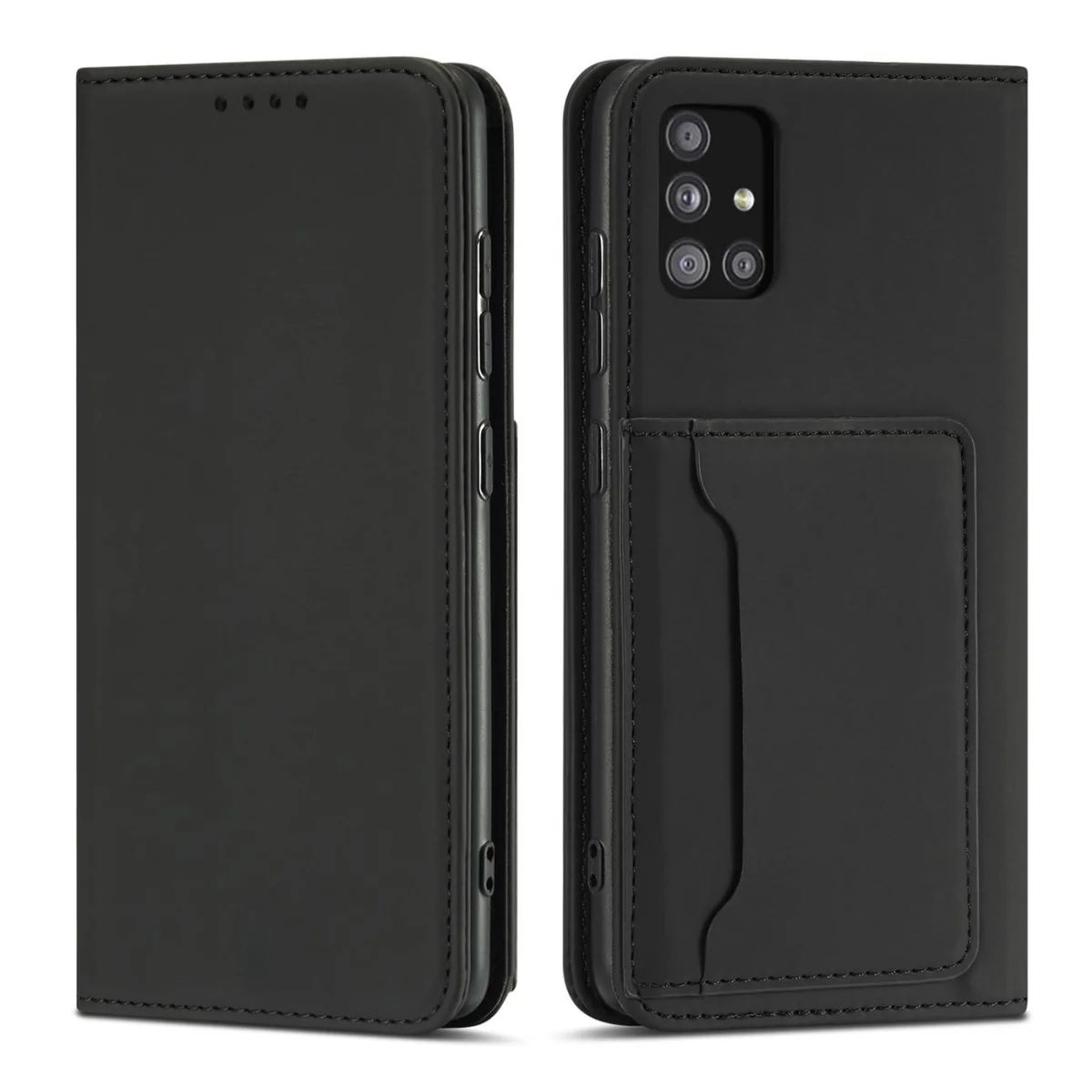 MG Magnet Card knižkové kožené puzdro na Xiaomi Redmi Note 11 Pro 4G/5G čierne