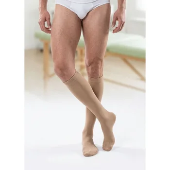 Pánske kompresné podkolienky GLORY - 15-21 mmHg, Veľkosť: XL, Farba: Béžová