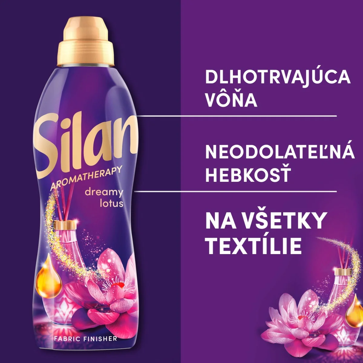 Silan AT aviváž Dreamy Lotus 62 praní, 1364 l 1×1364 ml, aviváž