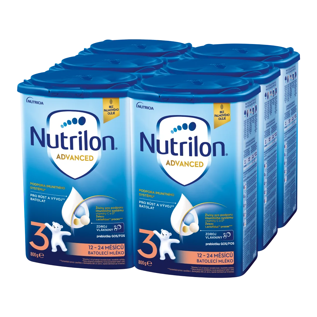 Nutrilon Advanced 3 6×800 g, dojčenské mlieko