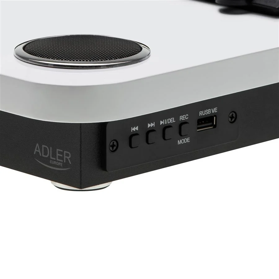 Gramofón s USB Adler AD 1914 biely