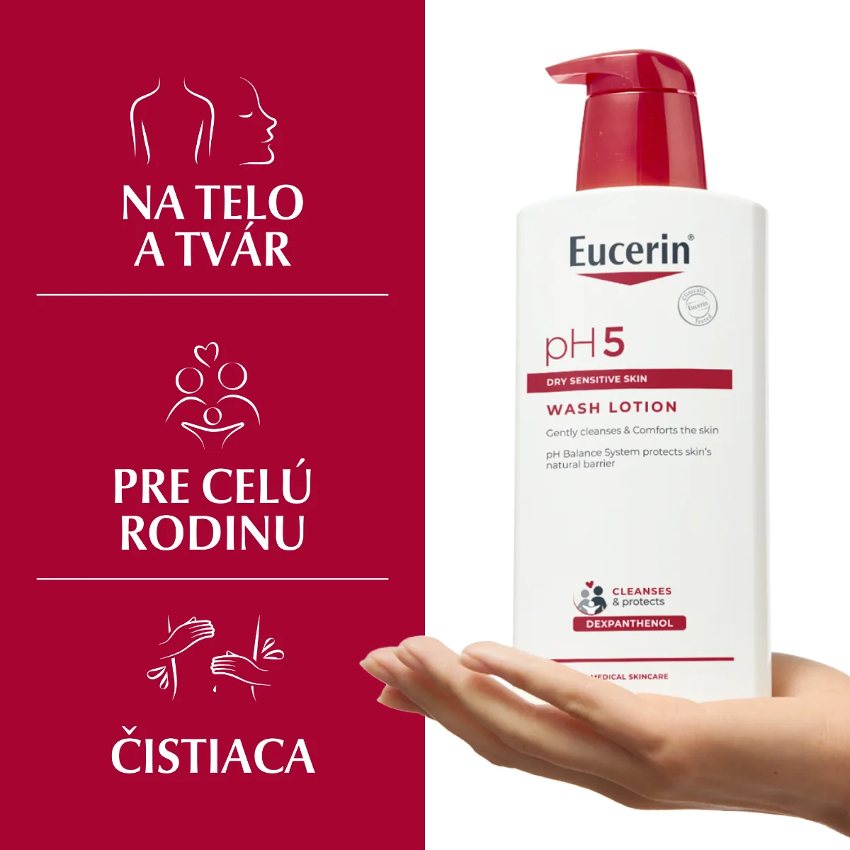 Eucerin pH5 Sprchová emulzia 1×400 ml, sprchová emulzia