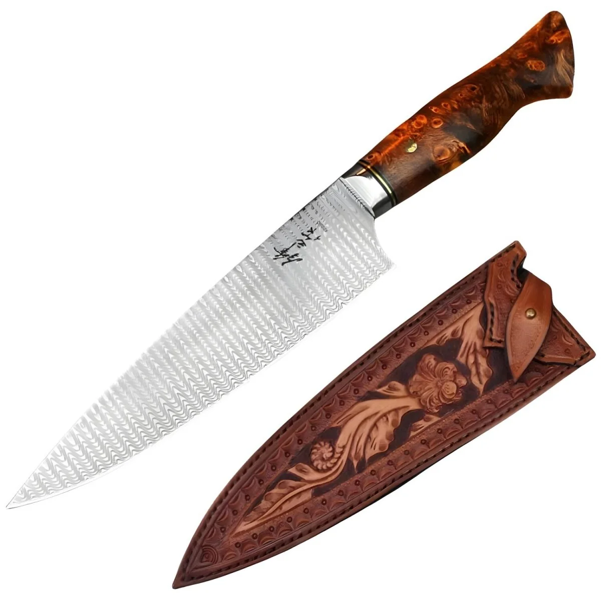 Damaškový kuchynský nôž Mikio 1 ks, 32cm, oceľ VG-10