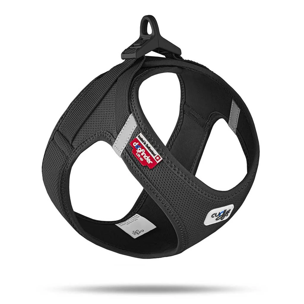 CURLI Postroj pre psy so sponou Air-Mesh Black M, 6-9 kg 1×1 ks, veľkosť M