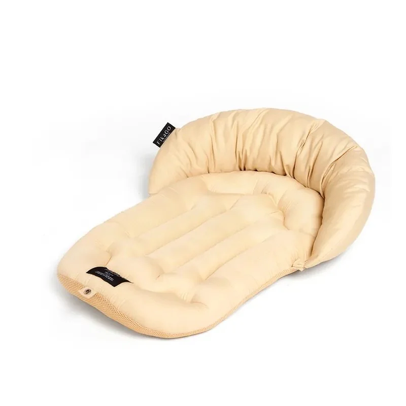 Mäkká podložka s vankúšikom Mushroom Beige L