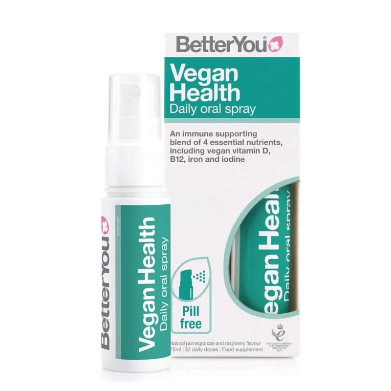 Vegan Health - D3, B12,  železo a jód v spreji