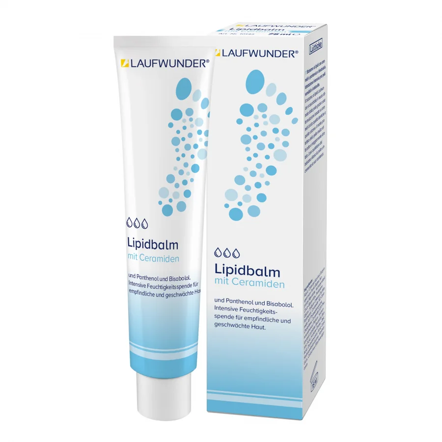 Lipidový krém na nohy, na suchú a citlivú pokožku Laufwunder lipidbalm, 75 ml