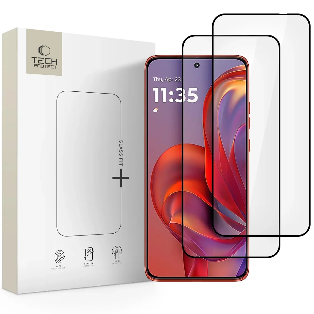 Tech-Protect Glass Fit 2x ochranné sklo na Motorola Edge 50 Neo / 60 Neo, čierne eo, čierne