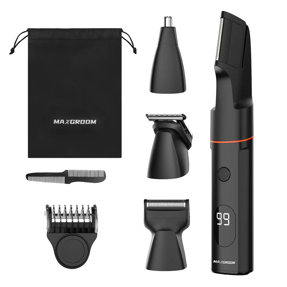 MaxGroom LK-881 multifunkčný zastrihávač 5v1, čierny