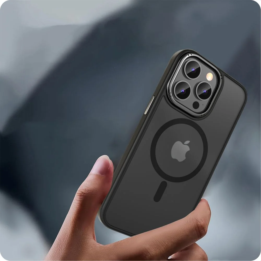 Tech-Protect Magmat MagSafe kryt na iPhone 15 Pro Max, čierny