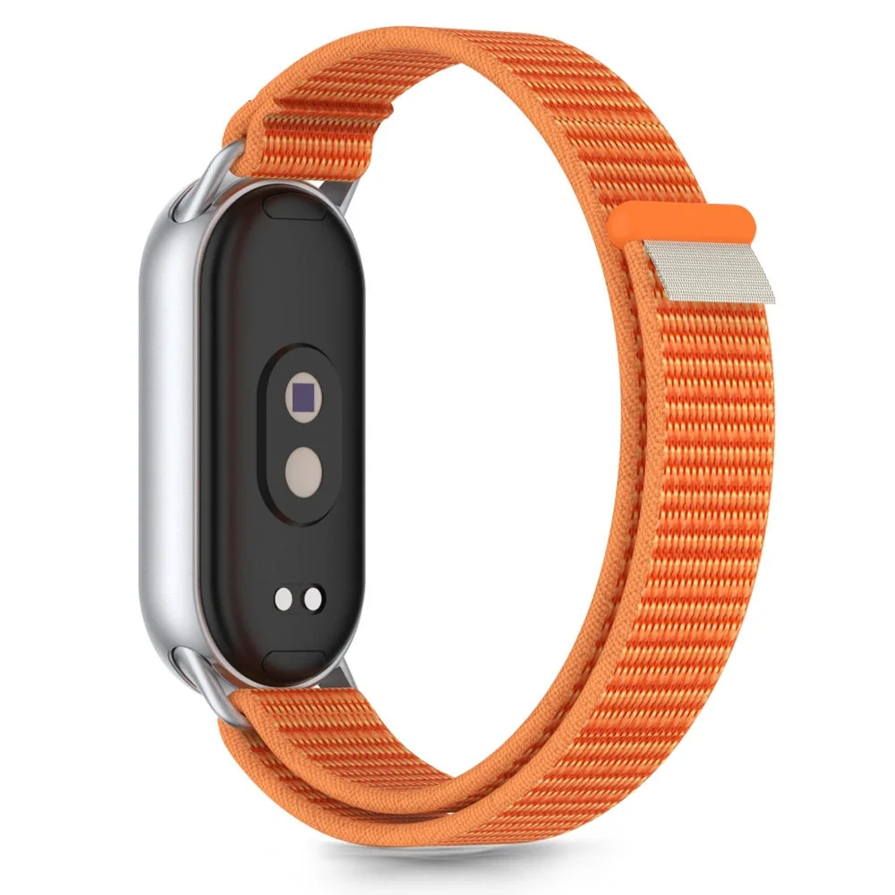 Tech-Protect Nylon Stripe remienok na Xiaomi Smart Band 8 / 9 / 10, orange/grey ange/grey
