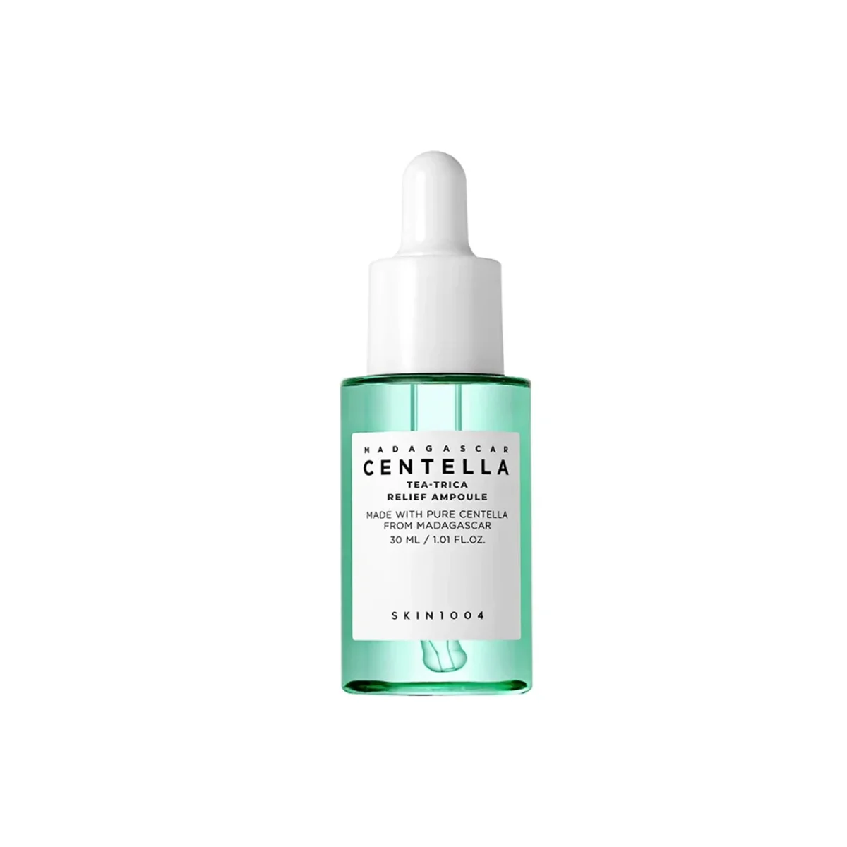 SKIN1004 Madagascar Centella Tea-Trica Relief Ampoule upokojujúce pleťové sérum pre problematickú pleť a akné 30 ml