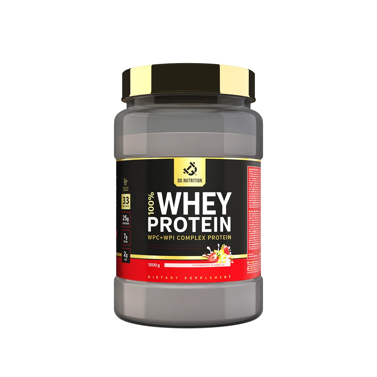100% Whey Performance Complex Jahoda & Vanilka 1000 g