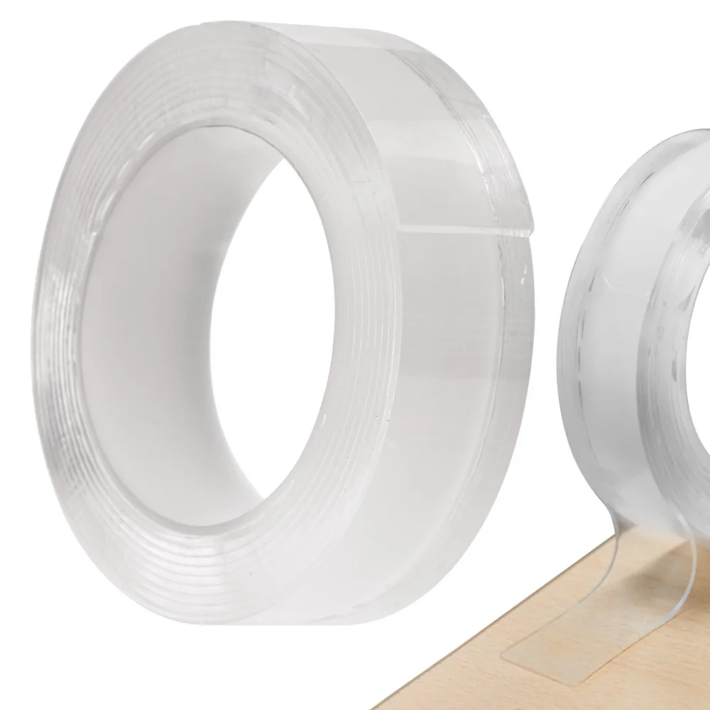 2ks Obojstranná akrylová páska viackrát použiteľná 30mm x 3m transparentná -MOVEO