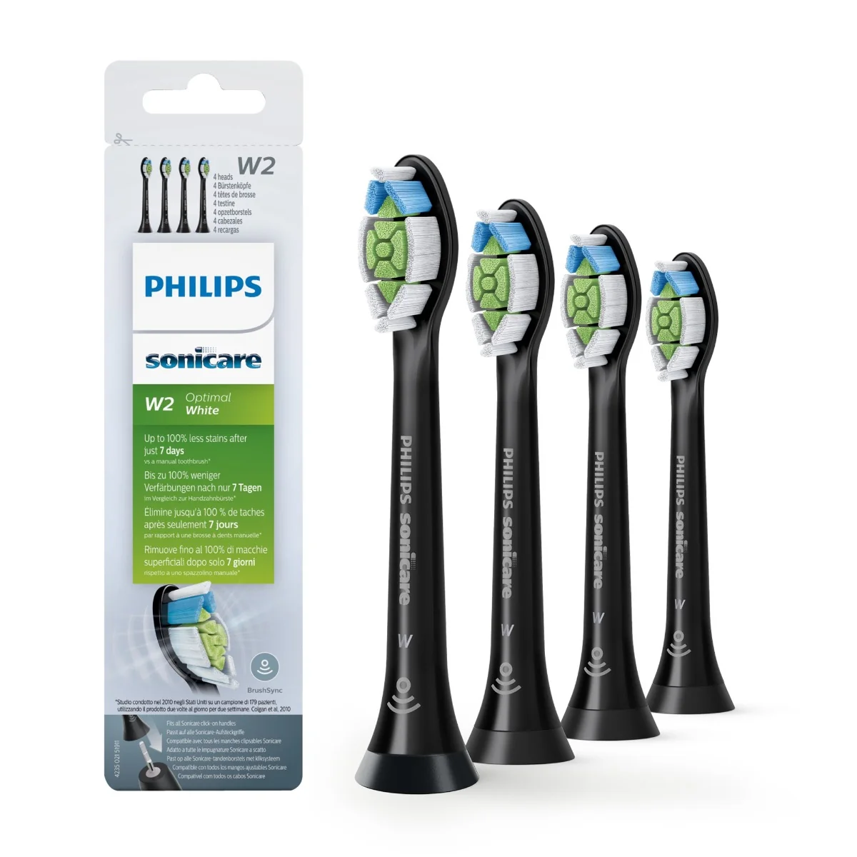 Philips Sonicare Optimal Black HX6064/11 1×4 ks, náhradné hlavice