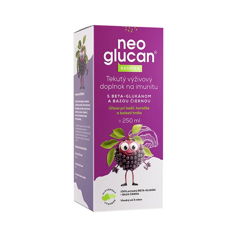 neoglucan® RESPIRA s beta-glukánom a bazou čiernou