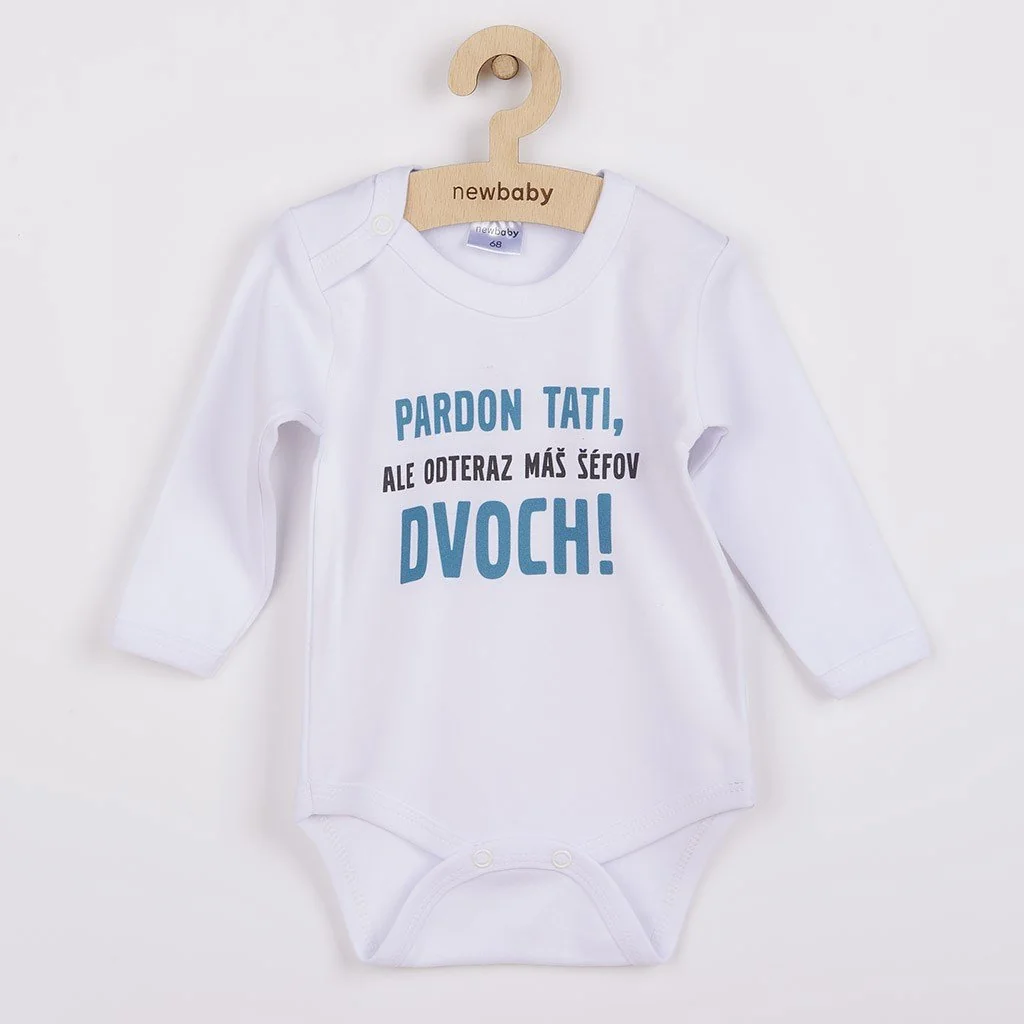 Body s potlačou  Motorkář jako táta, vel. 62 (3-6m)