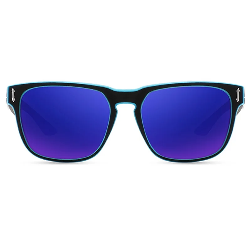 KDEAM Andover 6 slnečné okuliare, Black & Pattern / Blue