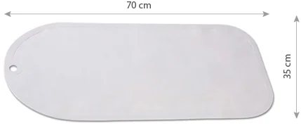 BABYONO Podložka protišmyková do vane biela 70x35 cm 1×1 ks, protišmyková podložka