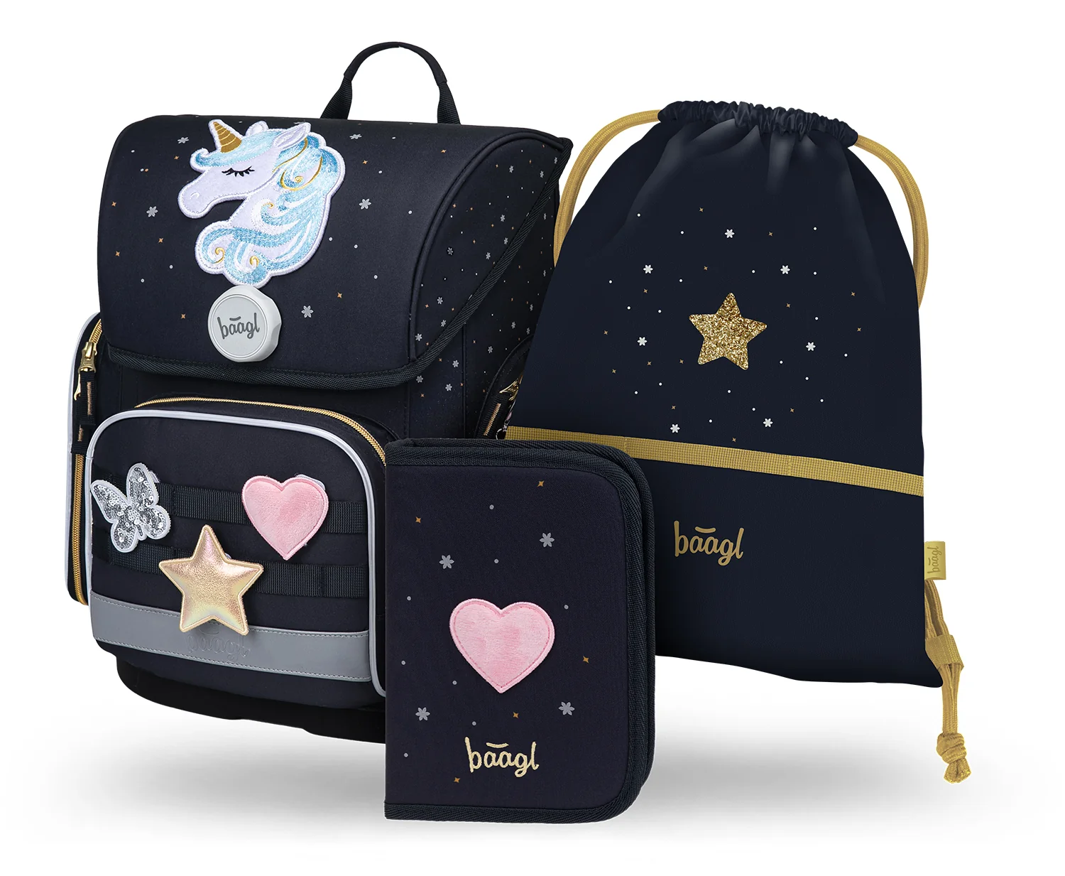 Školská sada Ergo Unicorn Gold