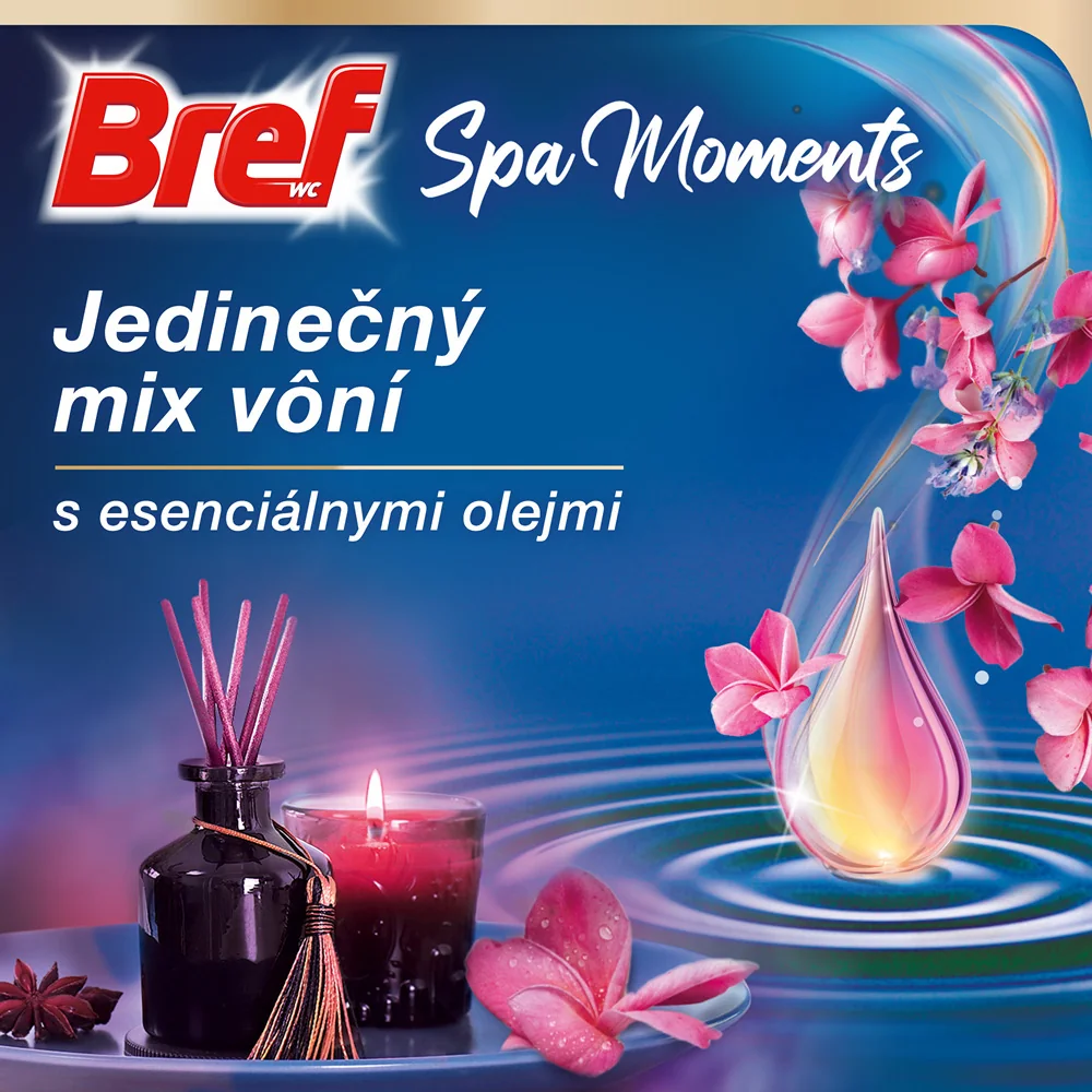 Bref Spa Moments tuhý WC blok Harmony 3×50 g, WC blok