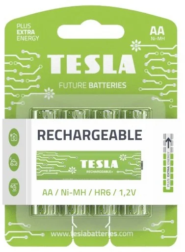 TESLA baterie AA RECHARGEABLE+ 4ks (HR6) 1×4 ks, batérie