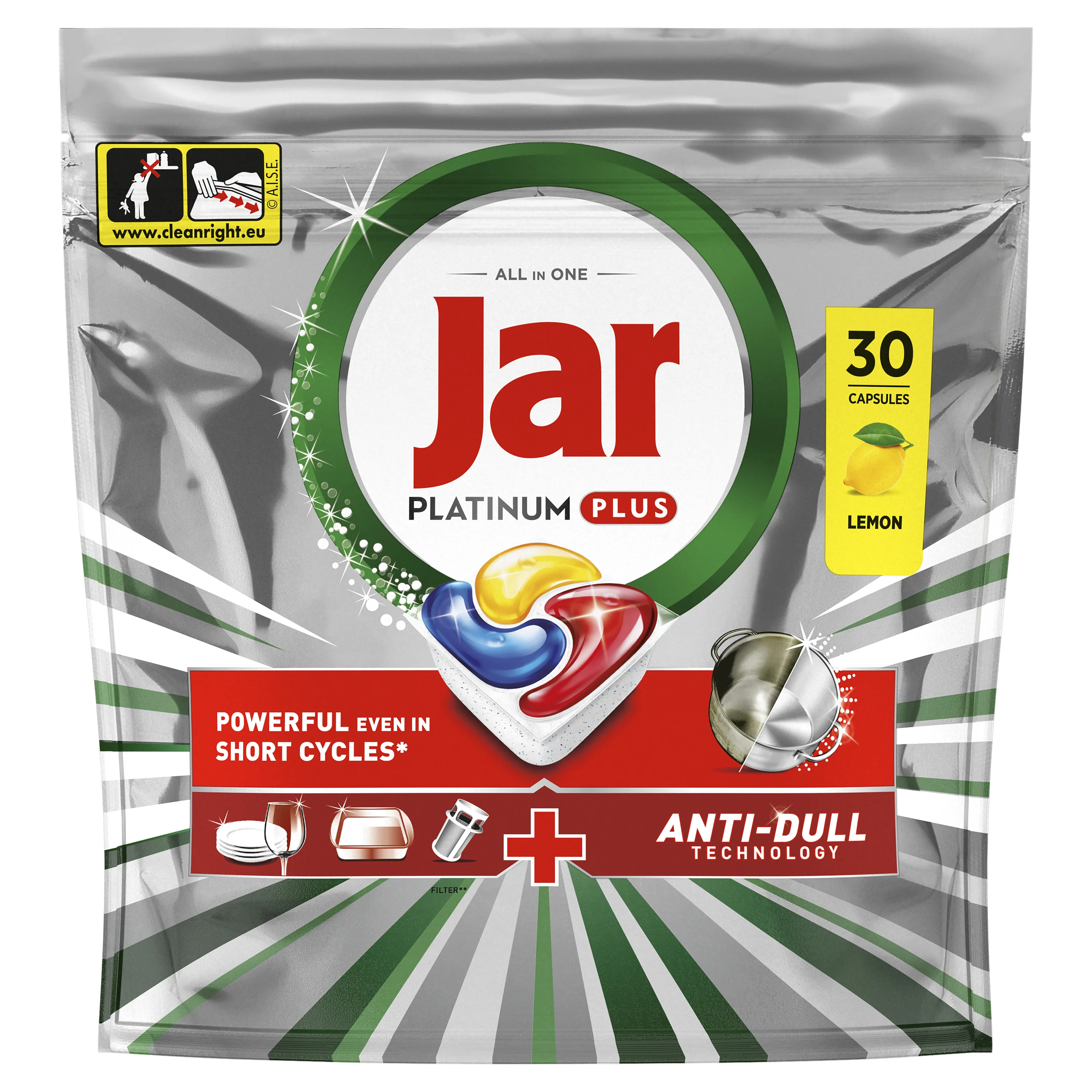 Jar Platinum Plus Lemon tablety do umývačky riadu 150 ks